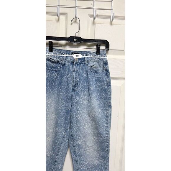 0130 Simple Society High Rise Patterned Women Size 3 26 Juniors Crop Ankle - Picture 2 of 9